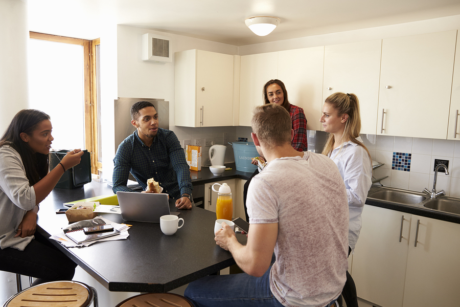 Students in Kitchen