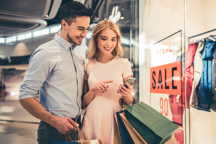 Couple shopping