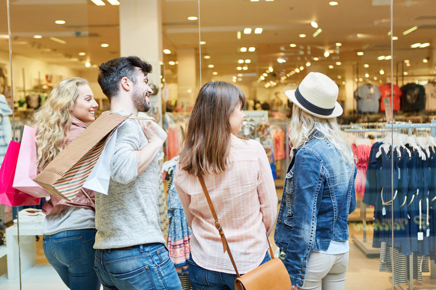 people shopping
