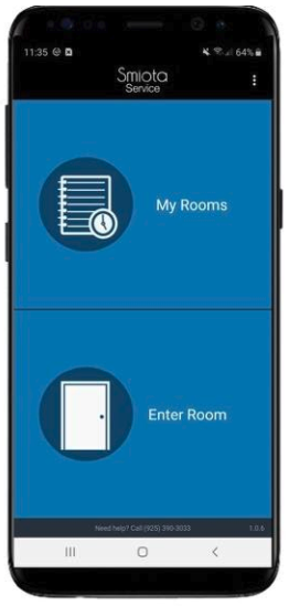 Smiota Service Mobile - Enter Room